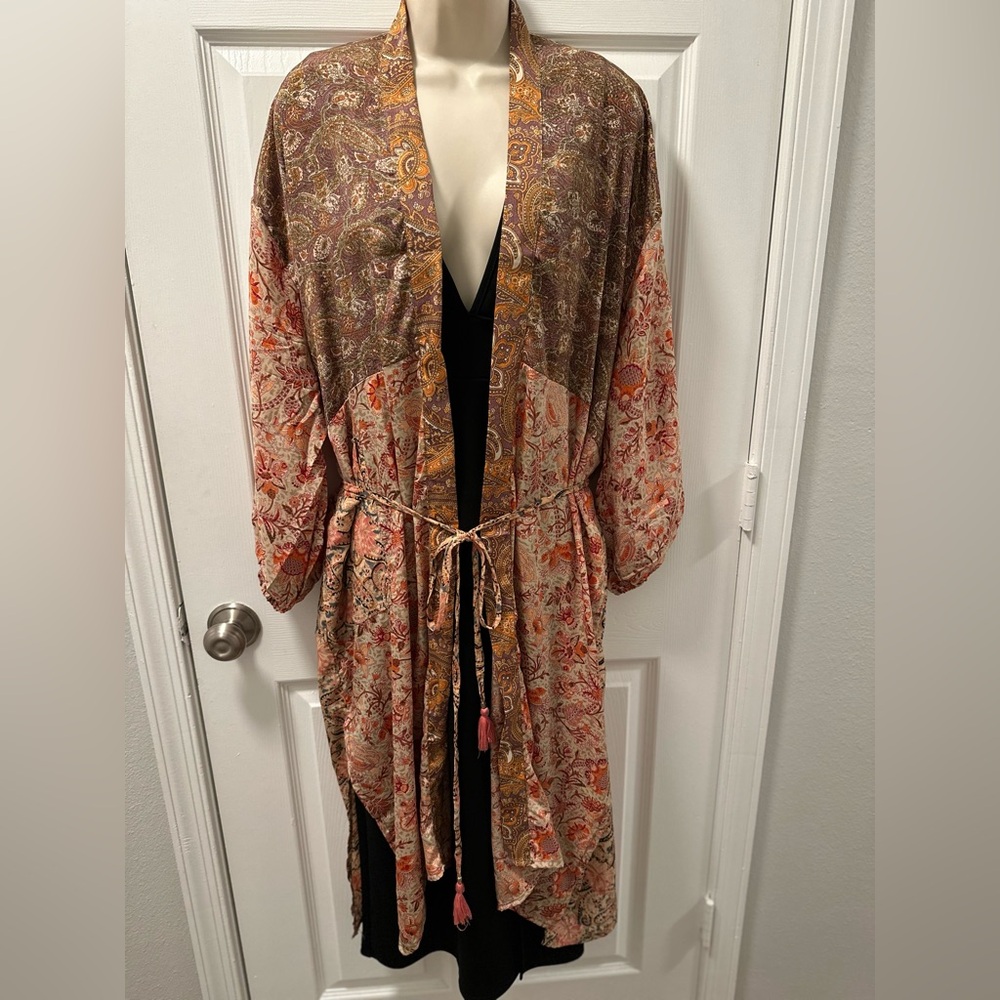 12th Tribe Brown and Orange Bohemian Robe